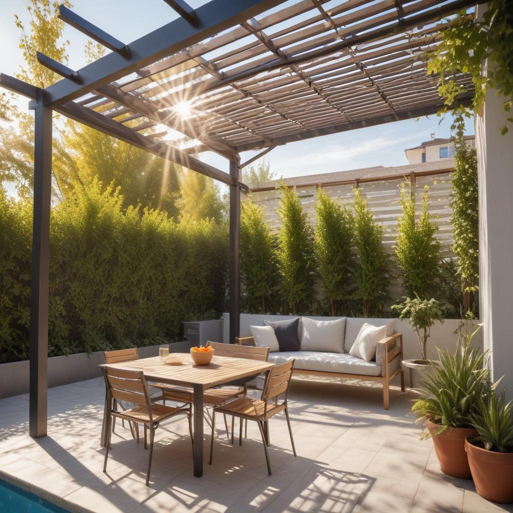 Пергола с алюминиевыми ламелями: характеристики и ориентировочные цены