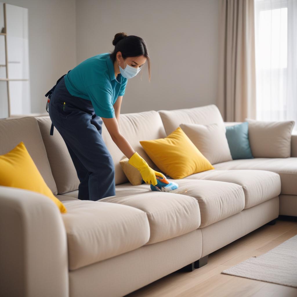 Химчистка дивана и мебели на дому: что входит в услугу и как проходит уборка