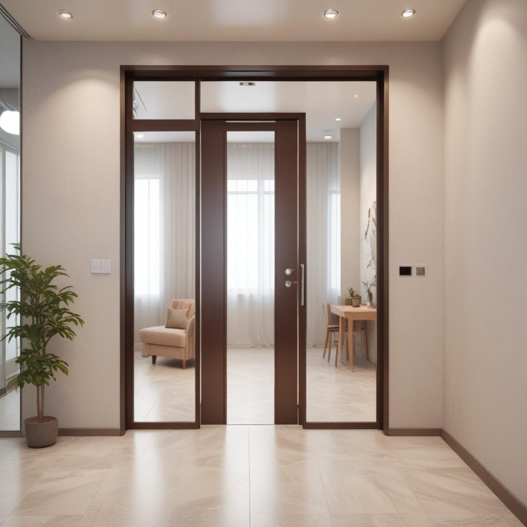 Входные двери с зеркалом: цены и монтаж