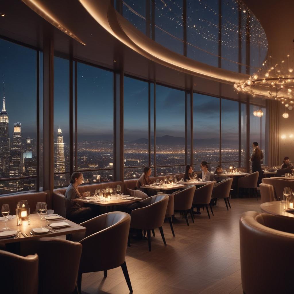 Панорамный ресторан с гастрономическими представлениями